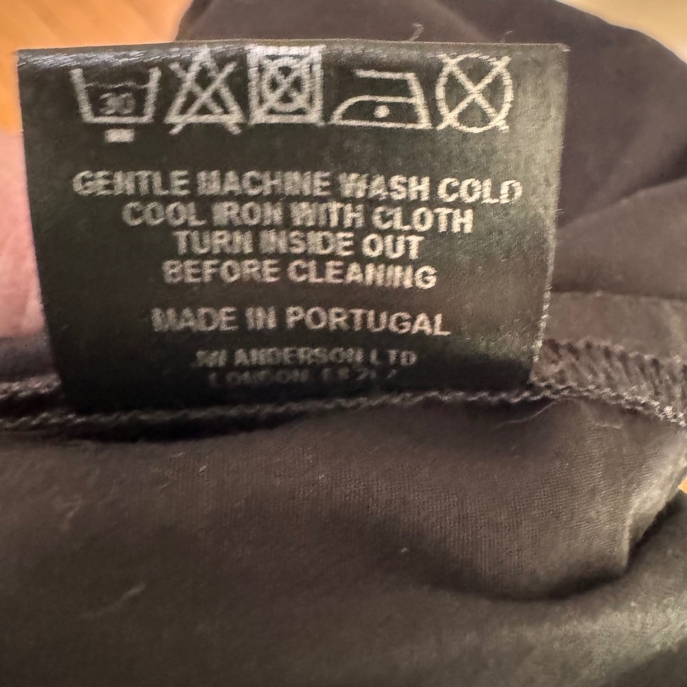 J.W. Anderson Black Cotton Cocoon Jogger Trousers Minimalist Pants Sz 8 - Picture 6 of 7